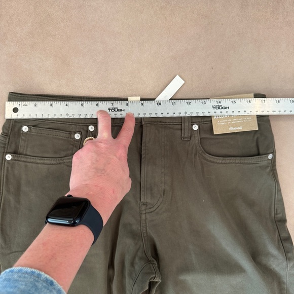 Madewell The Athletic Allday Slim Pant • size 34x34 • NWT • NR446 • Deep Green - Picture 9 of 13